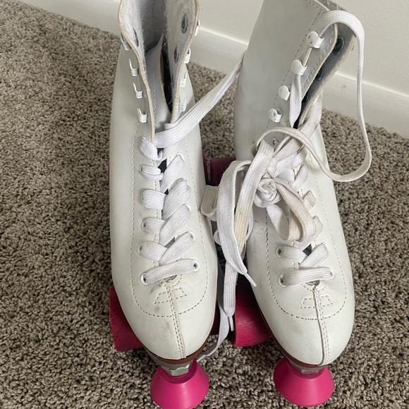 CHICAGO Skates Premium White and Pink Quad Roller Skates for Women - size 7 - Picture 7 of 12